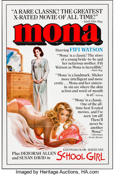 Mona: The Virgin Nymph (1970) - Original Poster - vintagepornfun.com