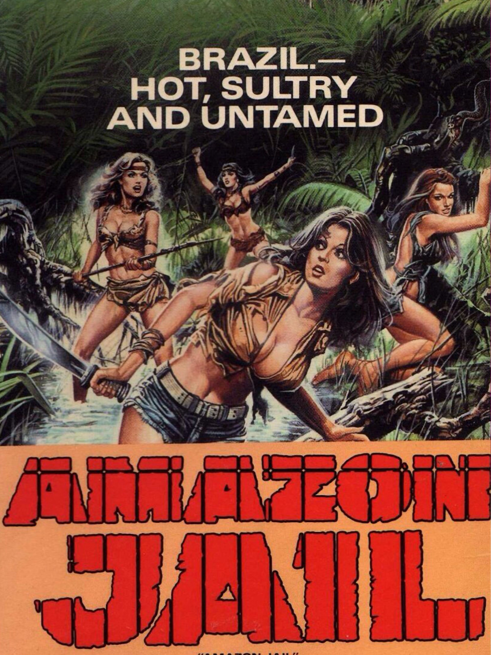 Amazon Jail (1982) - Original Poster - vintagepornfun.com
