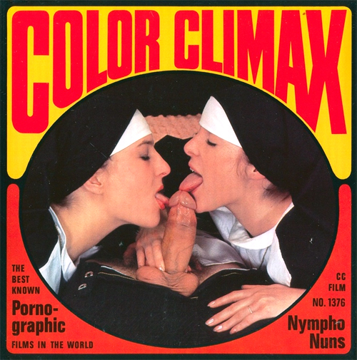 Color Climax: Color Climax Film 1376: Nympho Nuns - Original Poster - vintagepornfun.com