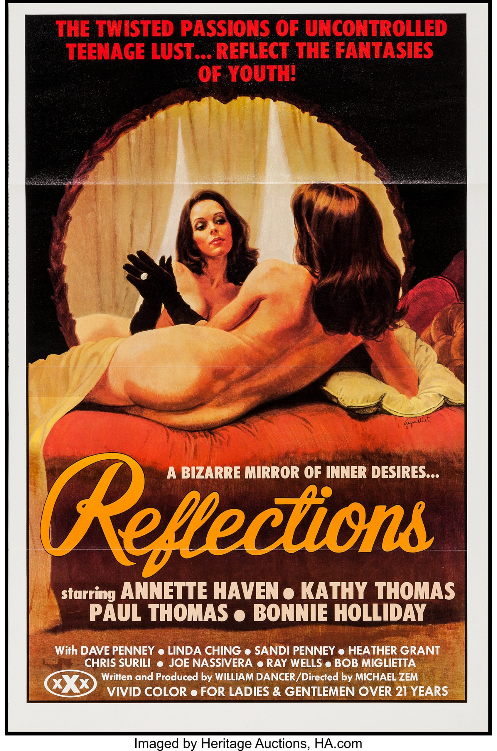 Reflections (1977) - Original Poster - vintagepornfun.com