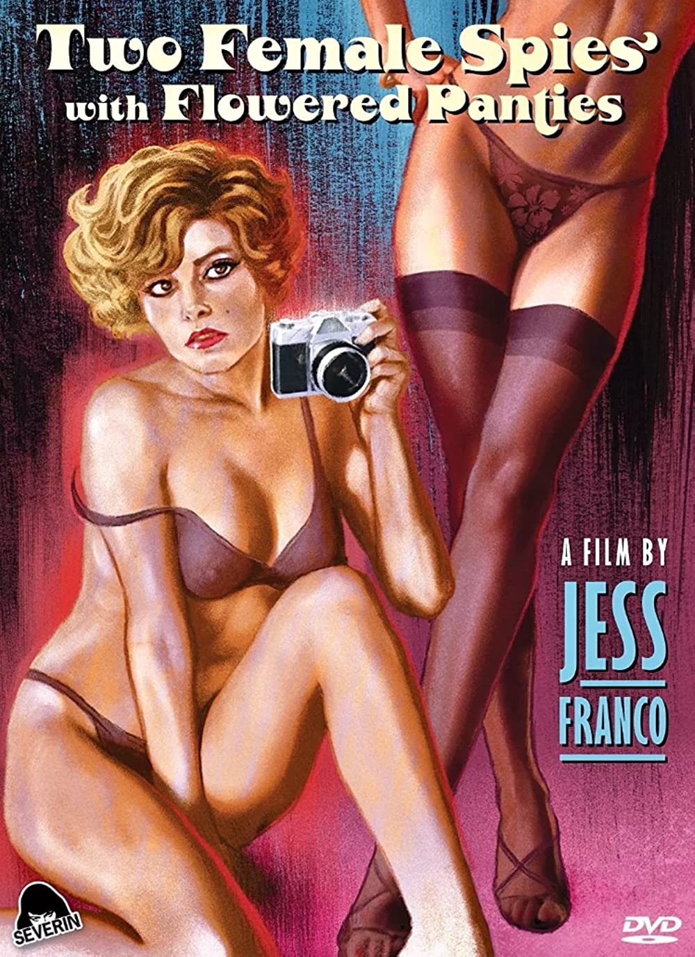 Two Female Spies with Flowered Panties (1980) - Original Poster - vintagepornfun.com